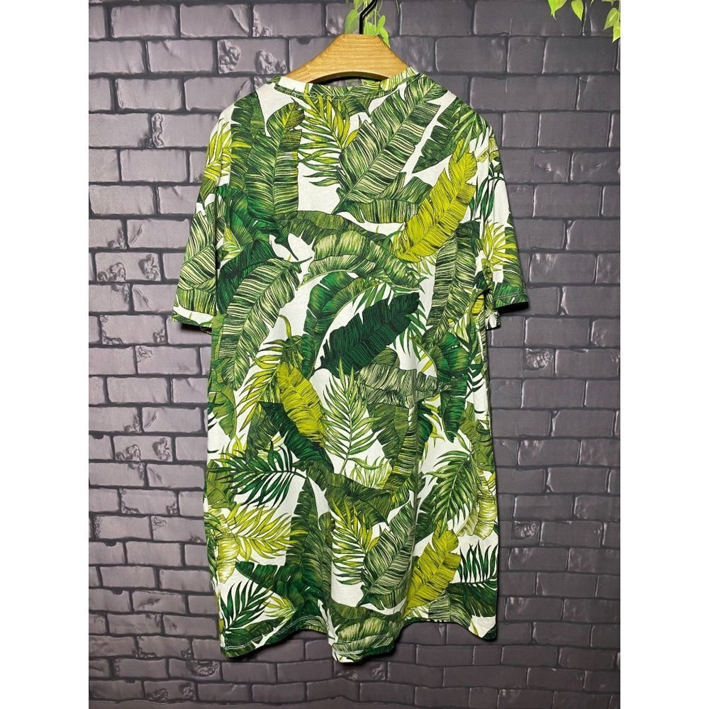 Divided Tokyo 36 Palm Leaf T Shirt Dress 12 - Picture 3 of 5